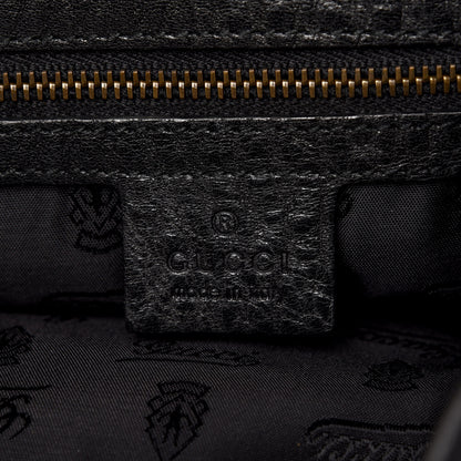 Gucci Calfskin Suede Fringe Babouska Hobo Black 6 of 11