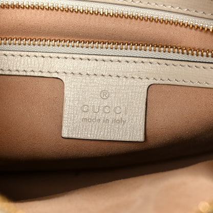 Gucci GG Supreme Monogram Small Horsebit 1955 Shoulder Bag Beige Mystic White 6 of 11