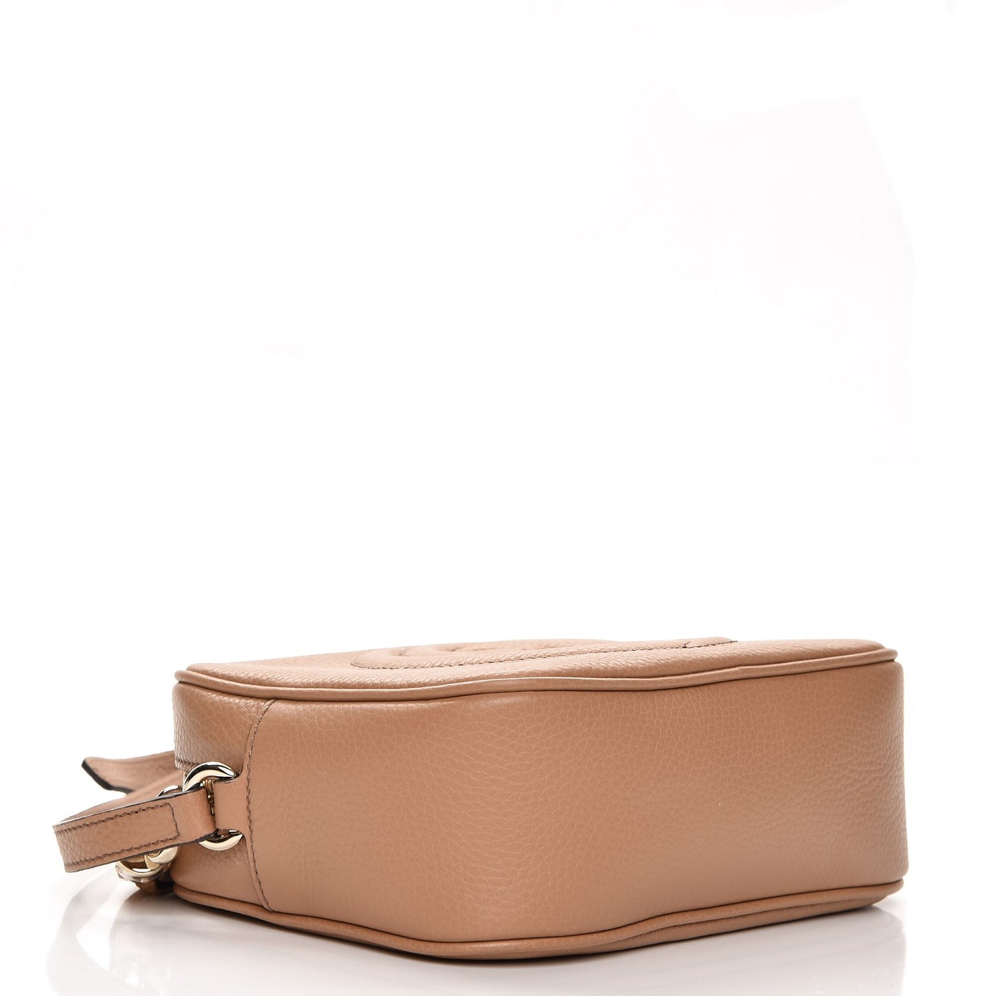 Pebbled Calfskin Small Soho Disco Bag Camelia