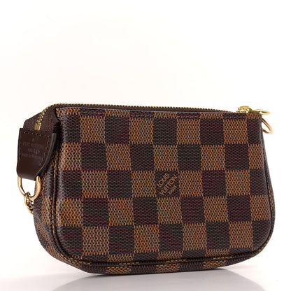 Louis Vuitton Damier Ebene Complice Trunks and Bags Mini Pochette Accessories Red 3 of 7