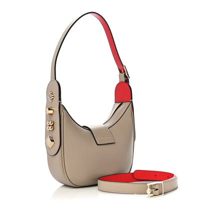 Christian Louboutin Grained Calfskin Mini Carasky Shoulder Bag Feve 2 of 10