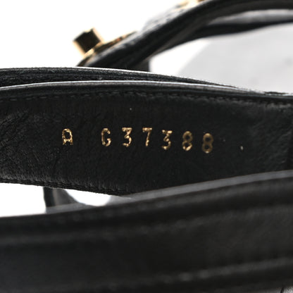 Chanel Lambskin Logo CC Turnlock Sandals 40 Black 8 of 15