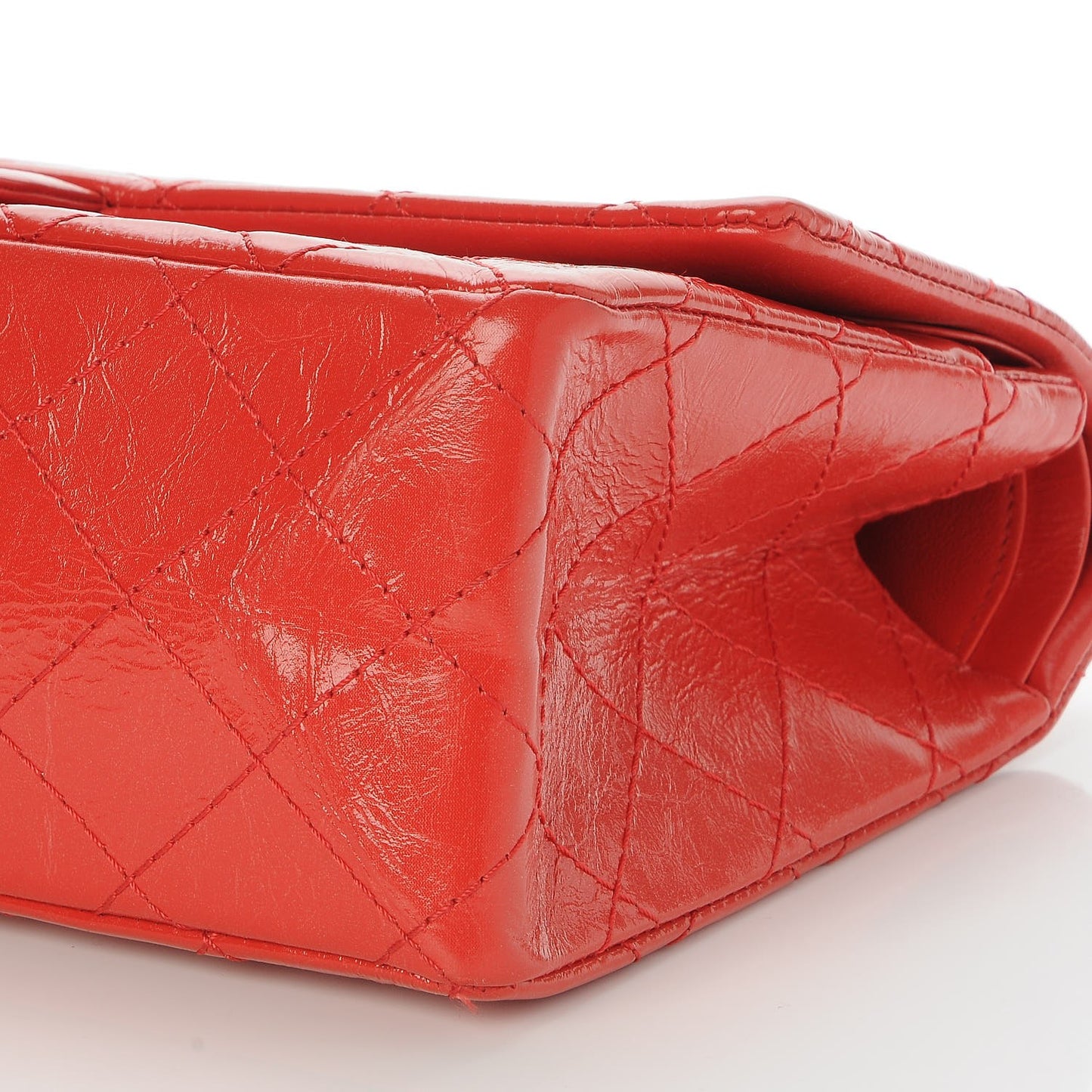 Glazed Calfskin Quilted 2.55 Reissue 226 Flap Red