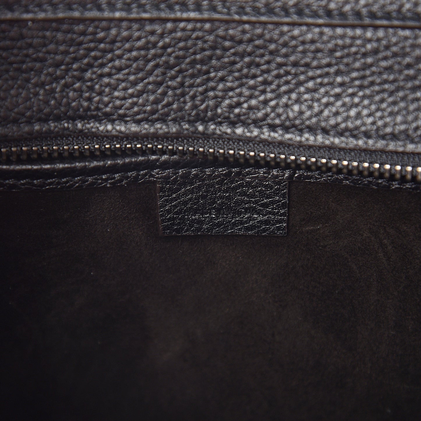 Drummed Calfskin Nano Luggage Black