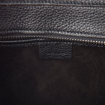 Celine Drummed Calfskin Nano Luggage Black 5 of 8
