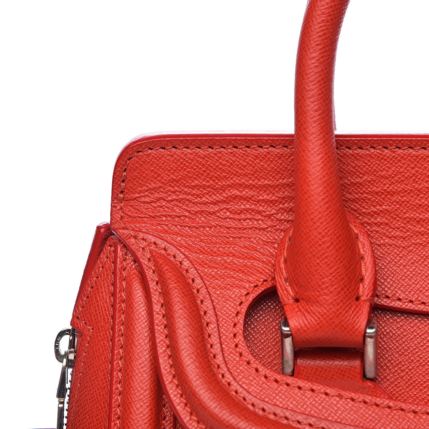 Alexander McQueen Grained Calfskin Large Heroine Red 11 of 16