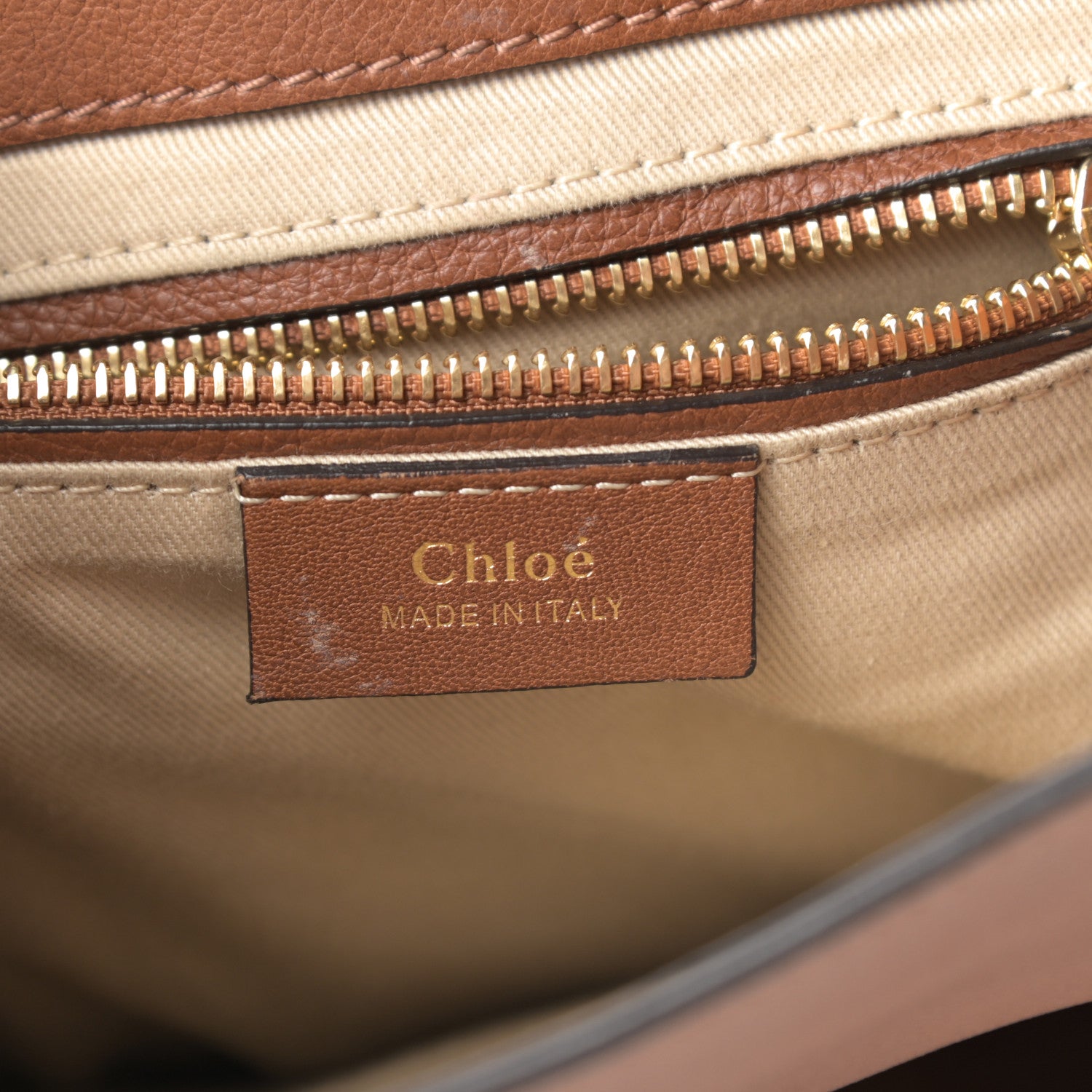 Chloe Suede Calfskin Small Faye Backpack Tobacco 6 of 16