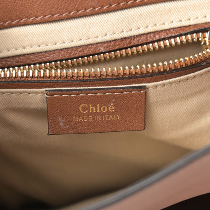 Chloe Suede Calfskin Small Faye Backpack Tobacco 6 of 16