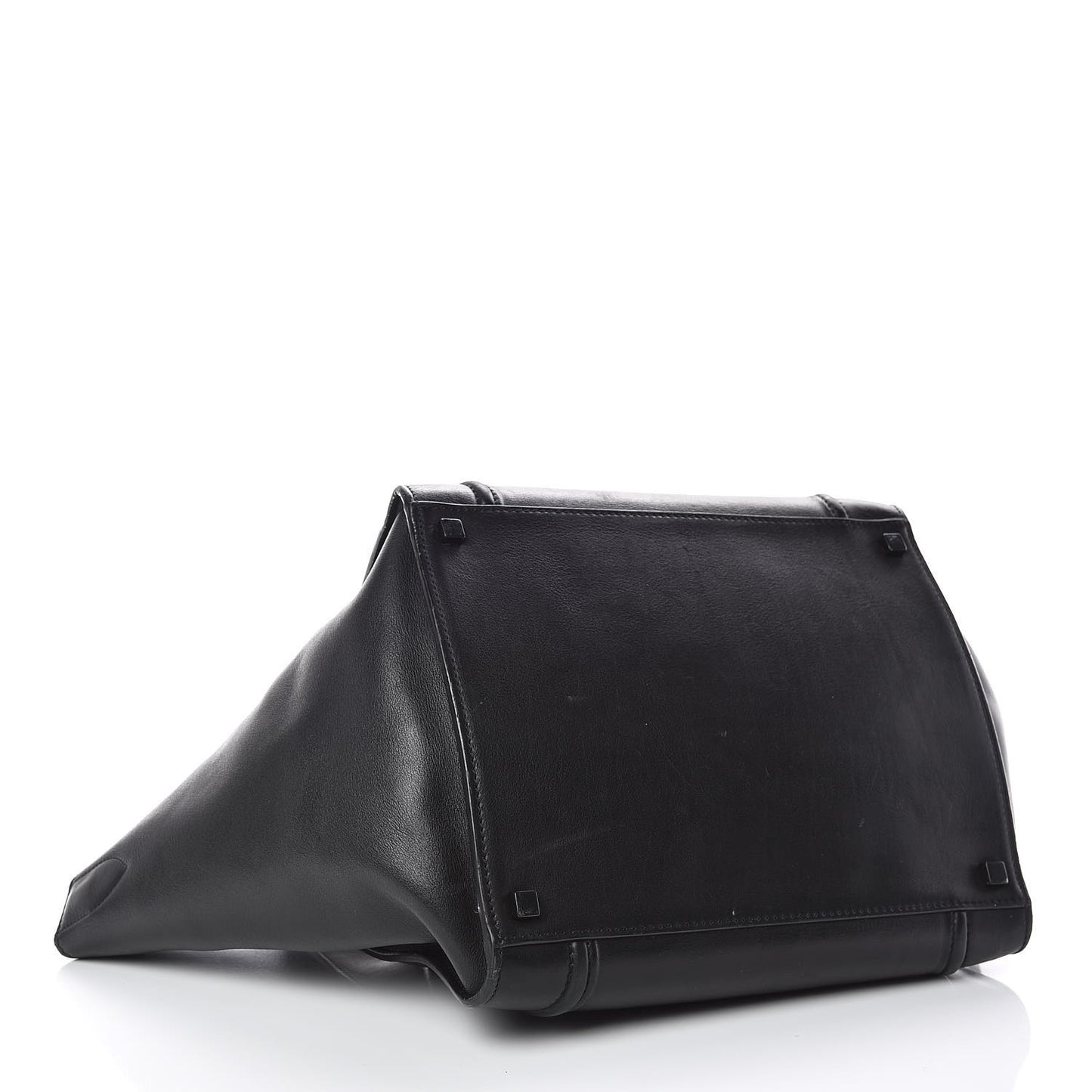 Smooth Calfskin Medium Phantom Luggage Black