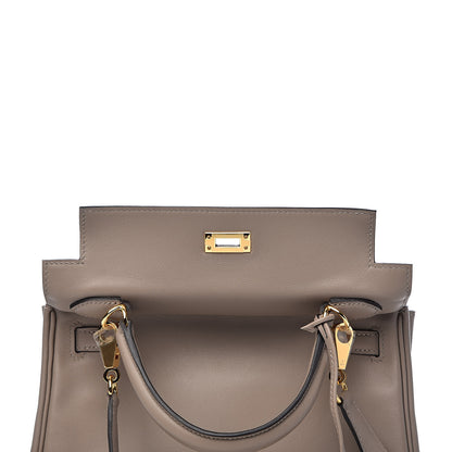 Hermes Swift Kelly Retourne 25 Gris Asphalte 30 of 38