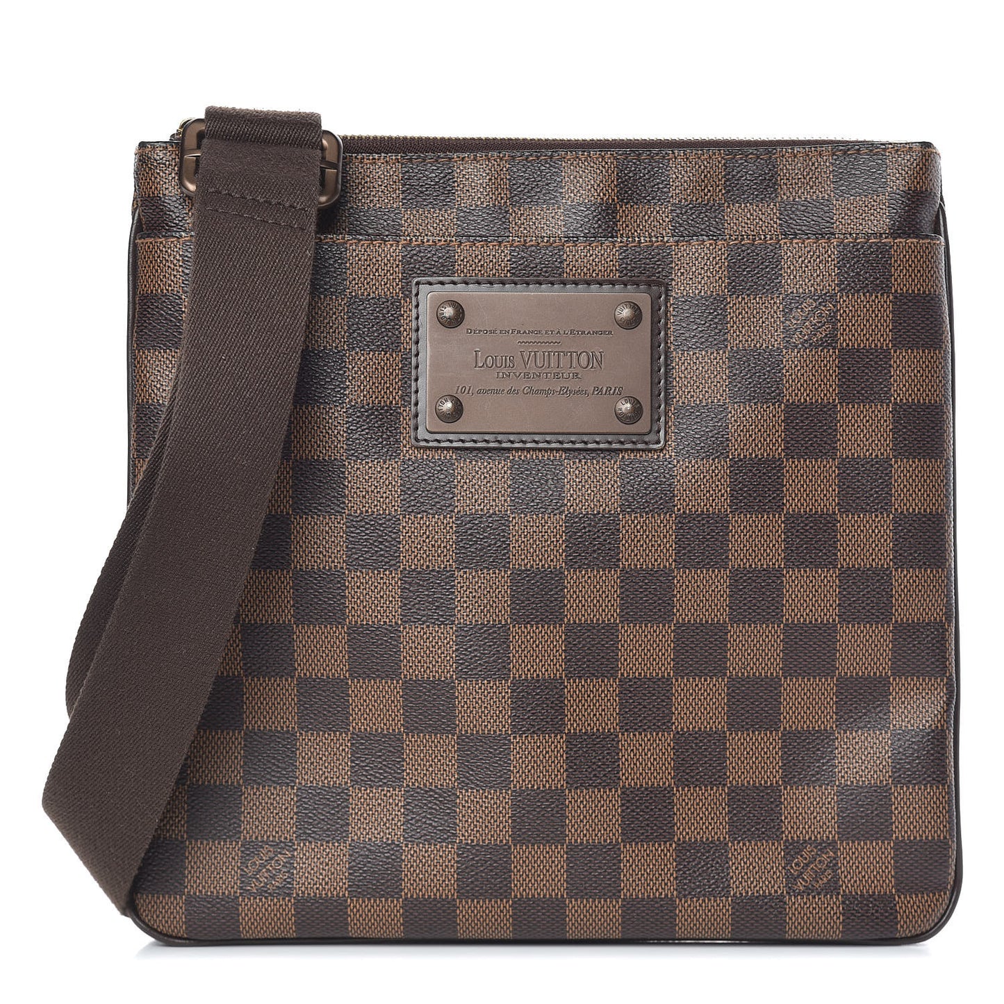 Damier Ebene Brooklyn Flat Pochette