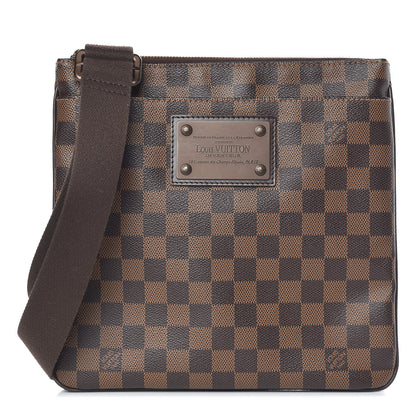 Louis Vuitton Damier Ebene Brooklyn Flat Pochette 1 of 10