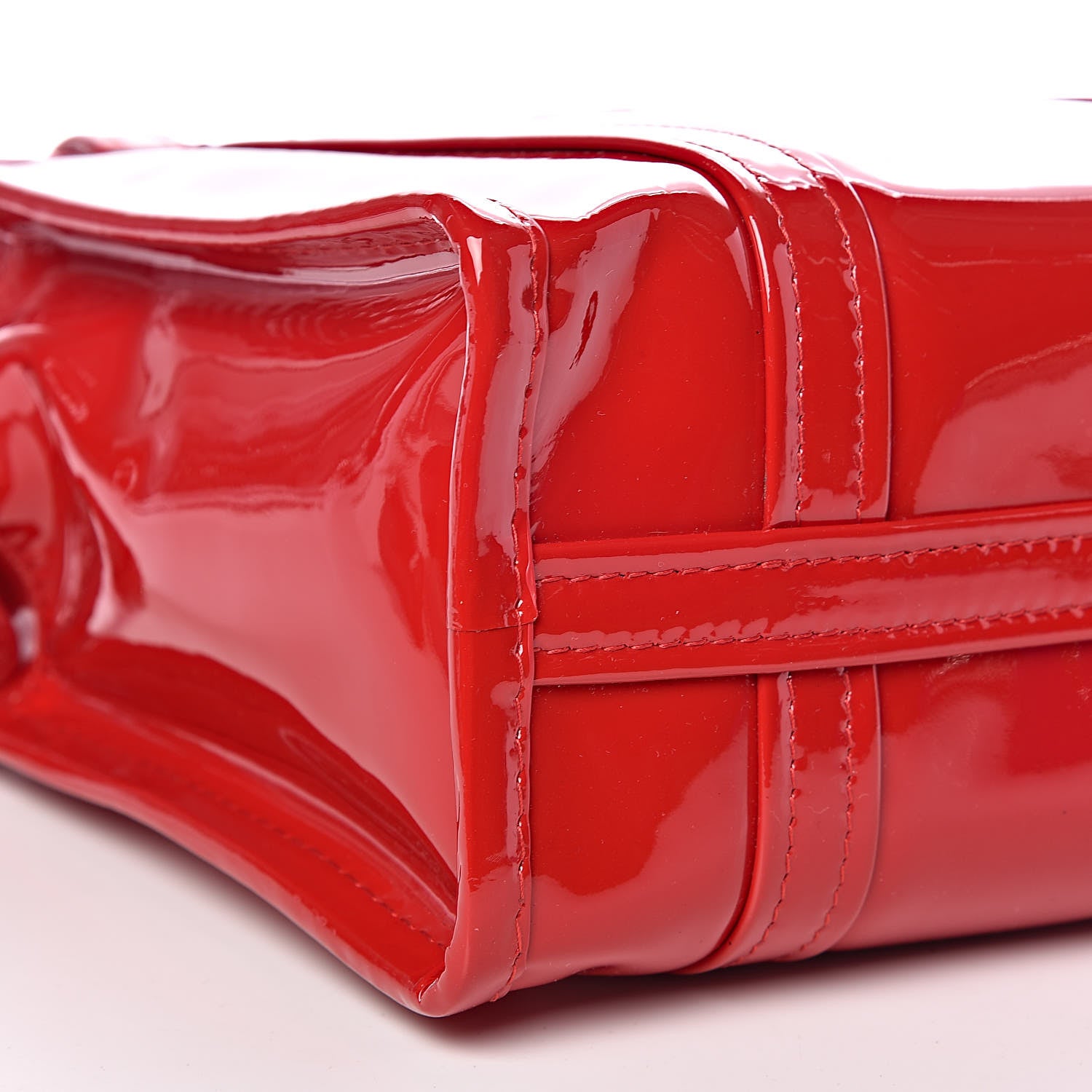 Balenciaga Patent XS Bazar Shopper Tote Rouge Groseille 8 of 9