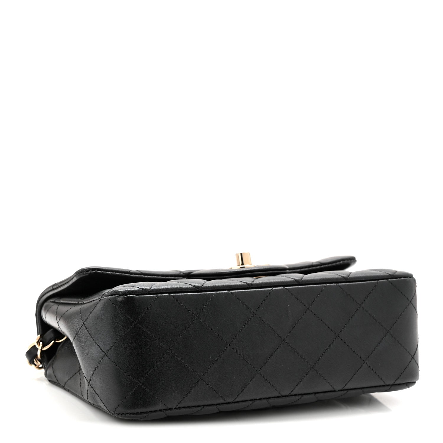 Chanel Lambskin Quilted Mini Rectangular Flap Black 4 of 11