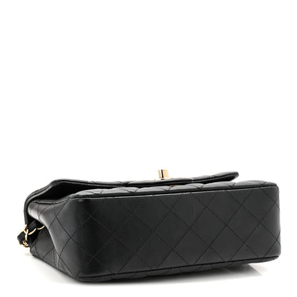 Chanel Lambskin Quilted Mini Rectangular Flap Black 4 of 11