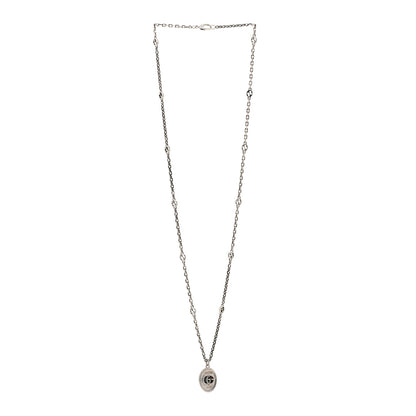 Gucci Sterling Silver GG Marmont Double G Pendant Necklace 3 of 4