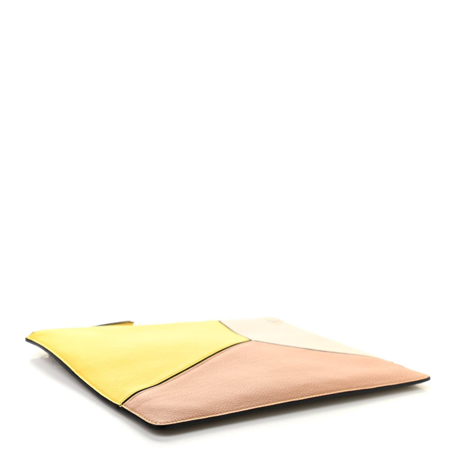 Loewe Calfskin Medium Puzzle Flat Pouch Yellow 4 of 7