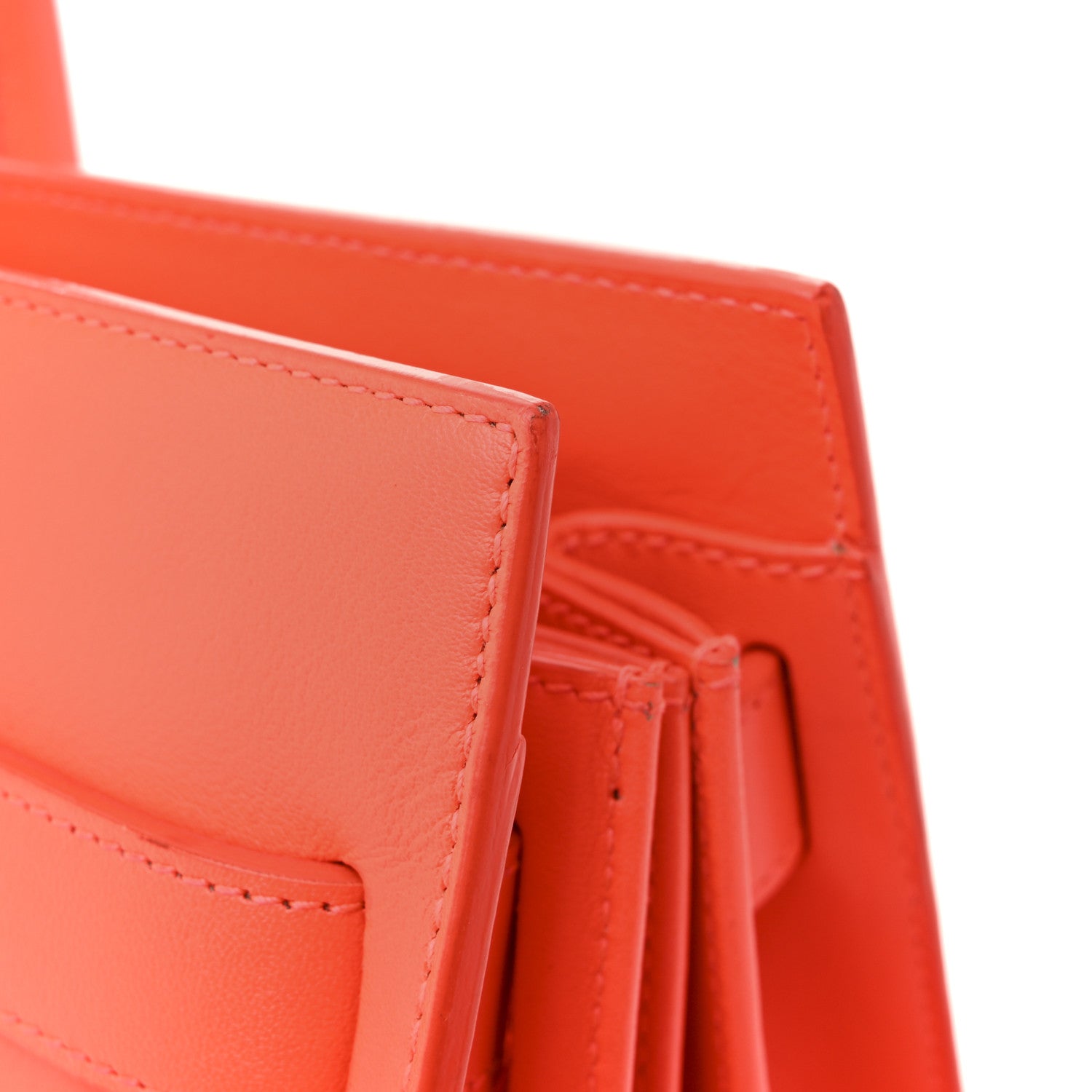 Saint Laurent Calfskin Small Sac De Jour Neon Orange 15 of 16