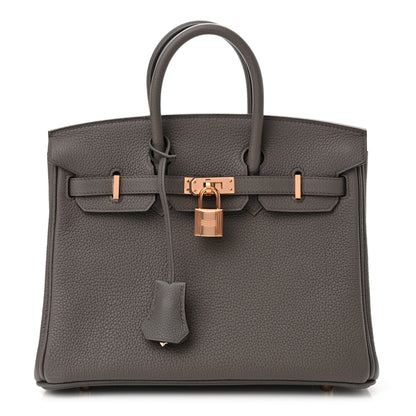 Hermes Togo Birkin 25 Etain 1 of 11