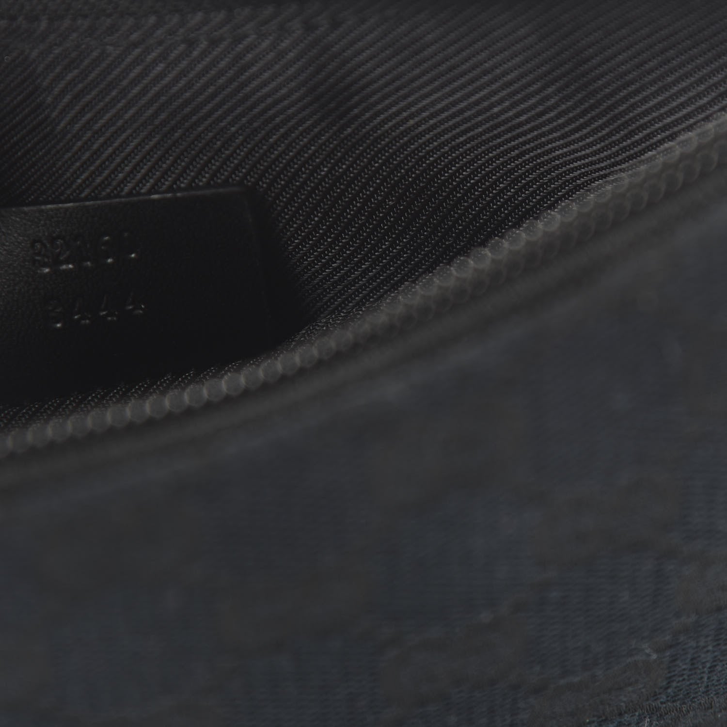 Gucci Denim Monogram Pochette Black 9 of 10