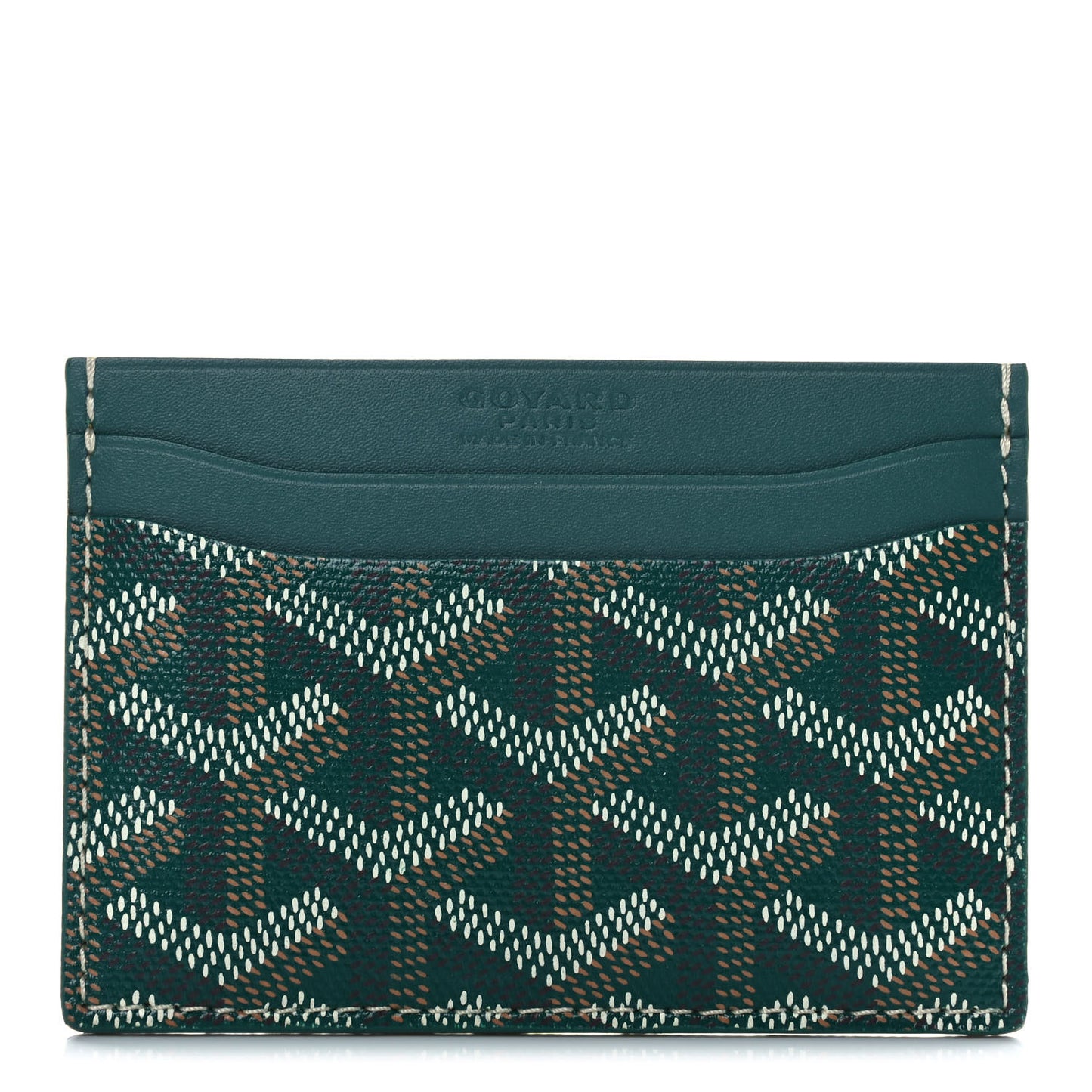 Goyardine Saint Sulpice Card Holder Green