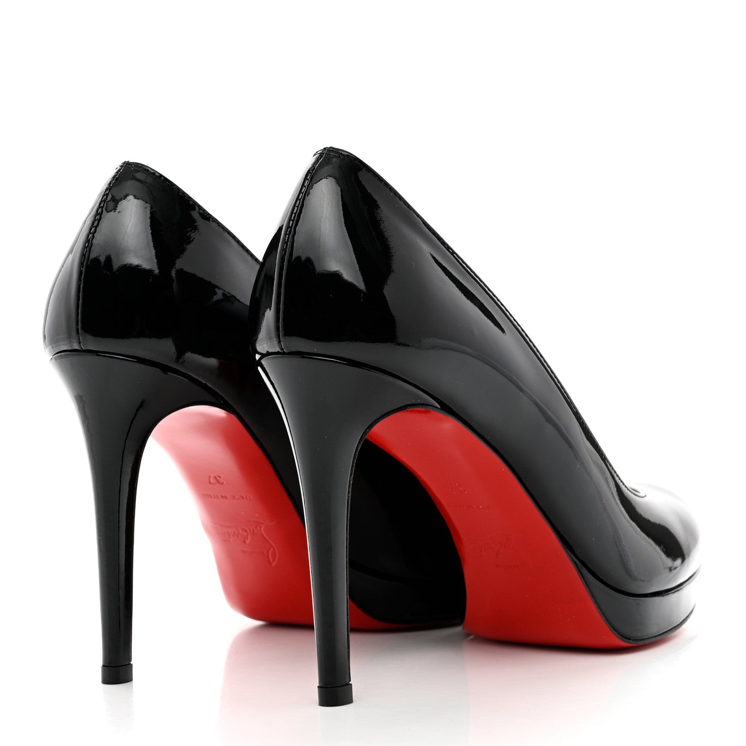Christian Louboutin Patent New Simple 100 Pumps 37 Black 4 of 8