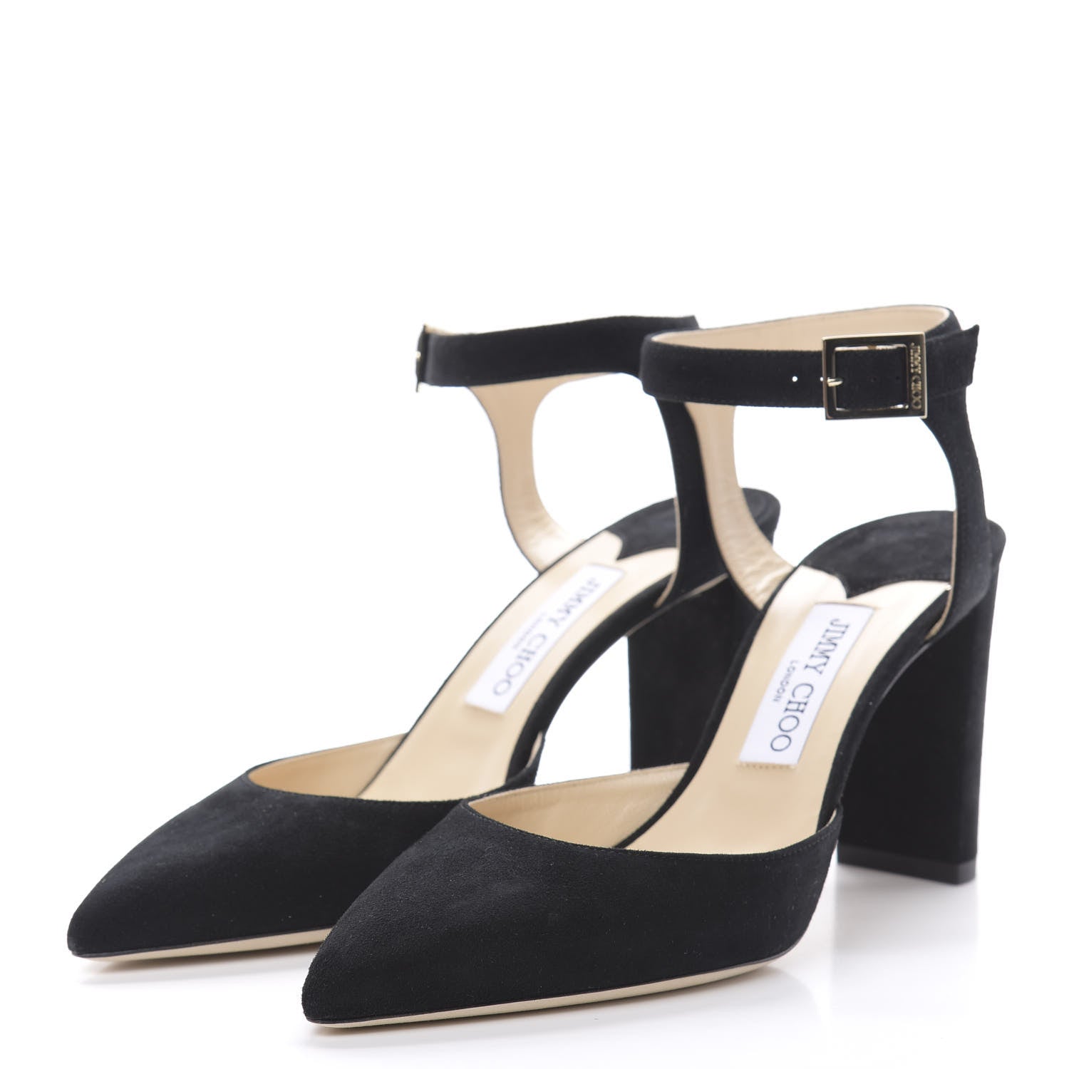 Jimmy Choo Suede Kambree 85 Pumps 40 Black 3 of 8