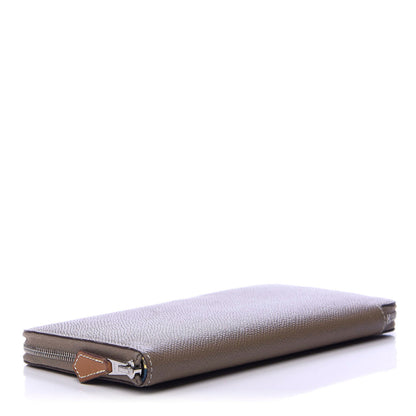 Hermes Epsom Silk'in Wallet Etoupe 4 of 9