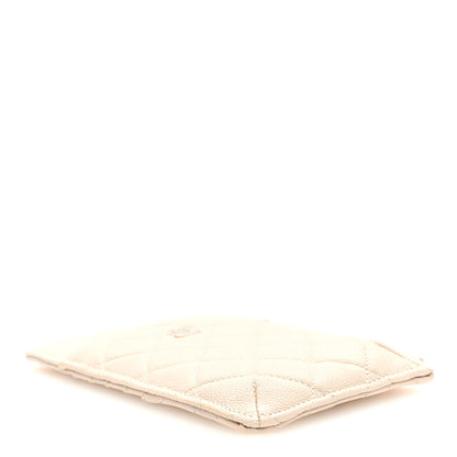 Chanel Caviar Quilted Classic iPhone Pouch Light Beige 4 of 7