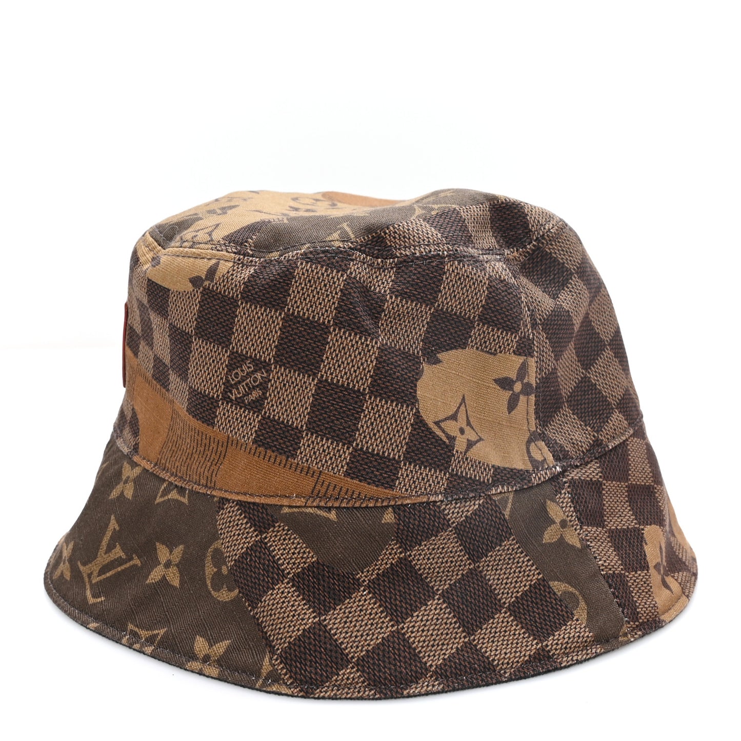 Monogram Landscape Reversible Bucket Hat M Brown Black