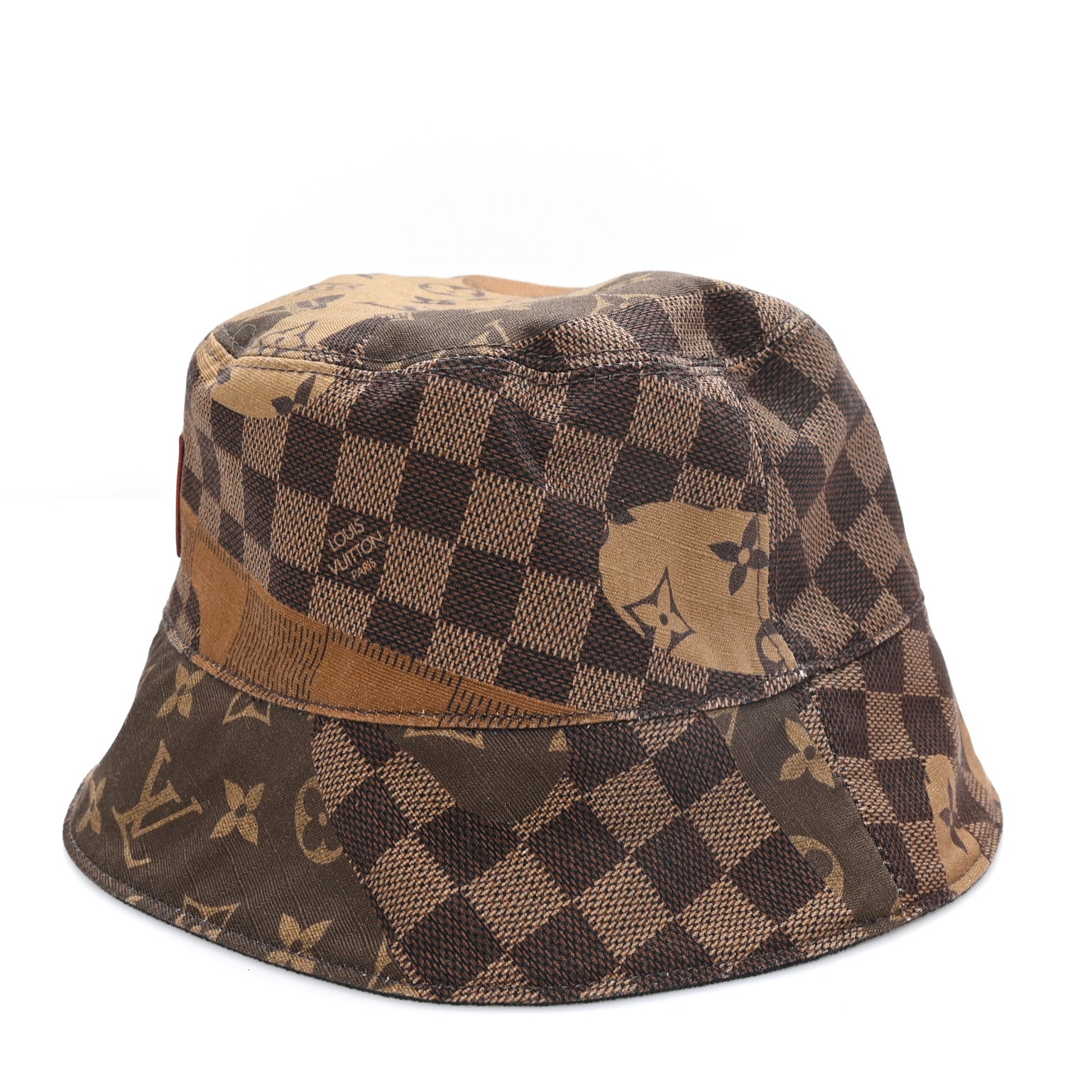 Louis Vuitton Monogram Landscape Reversible Bucket Hat M Brown Black 4 of 13