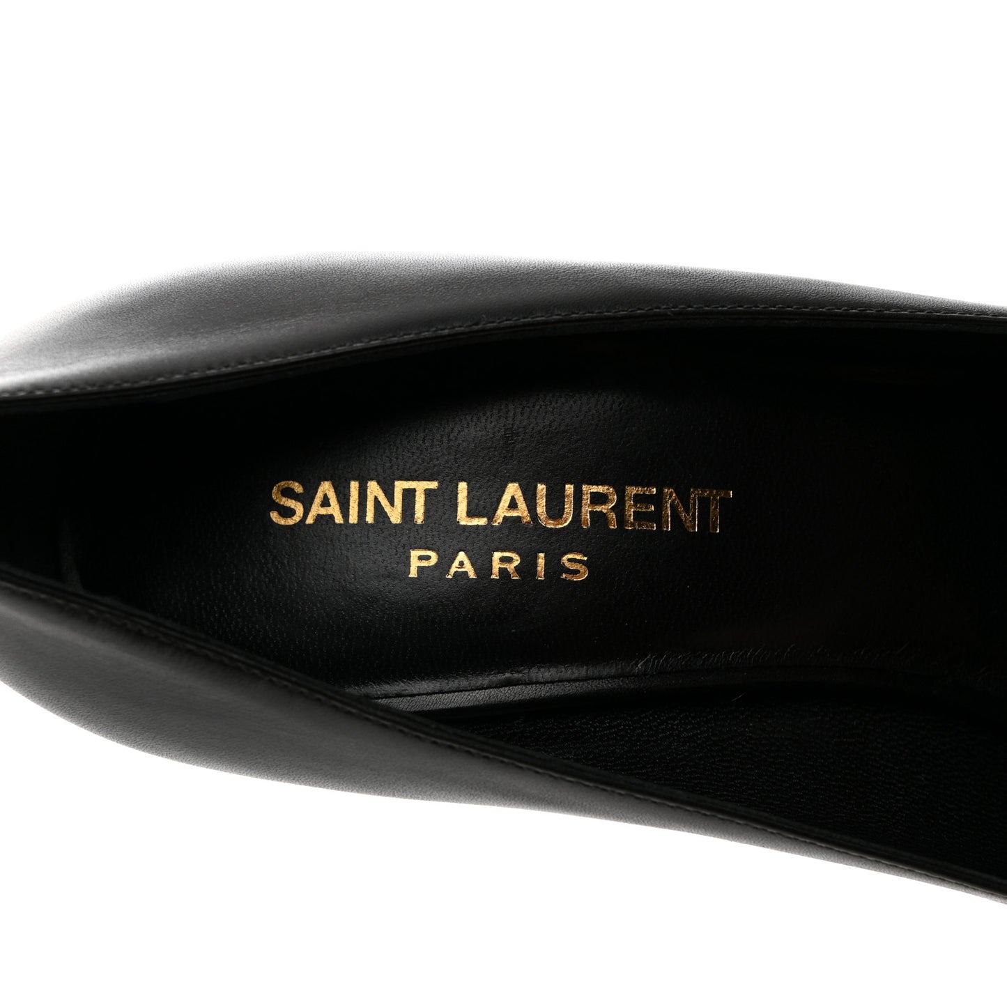 Calfskin Bi-Color Cap Toe 105 Pumps 36.5 Black Porcellana