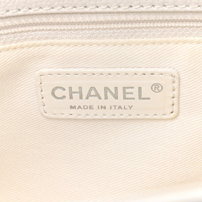 Chanel Caviar Quilted Grand Shopping Tote GST White 6 of 11