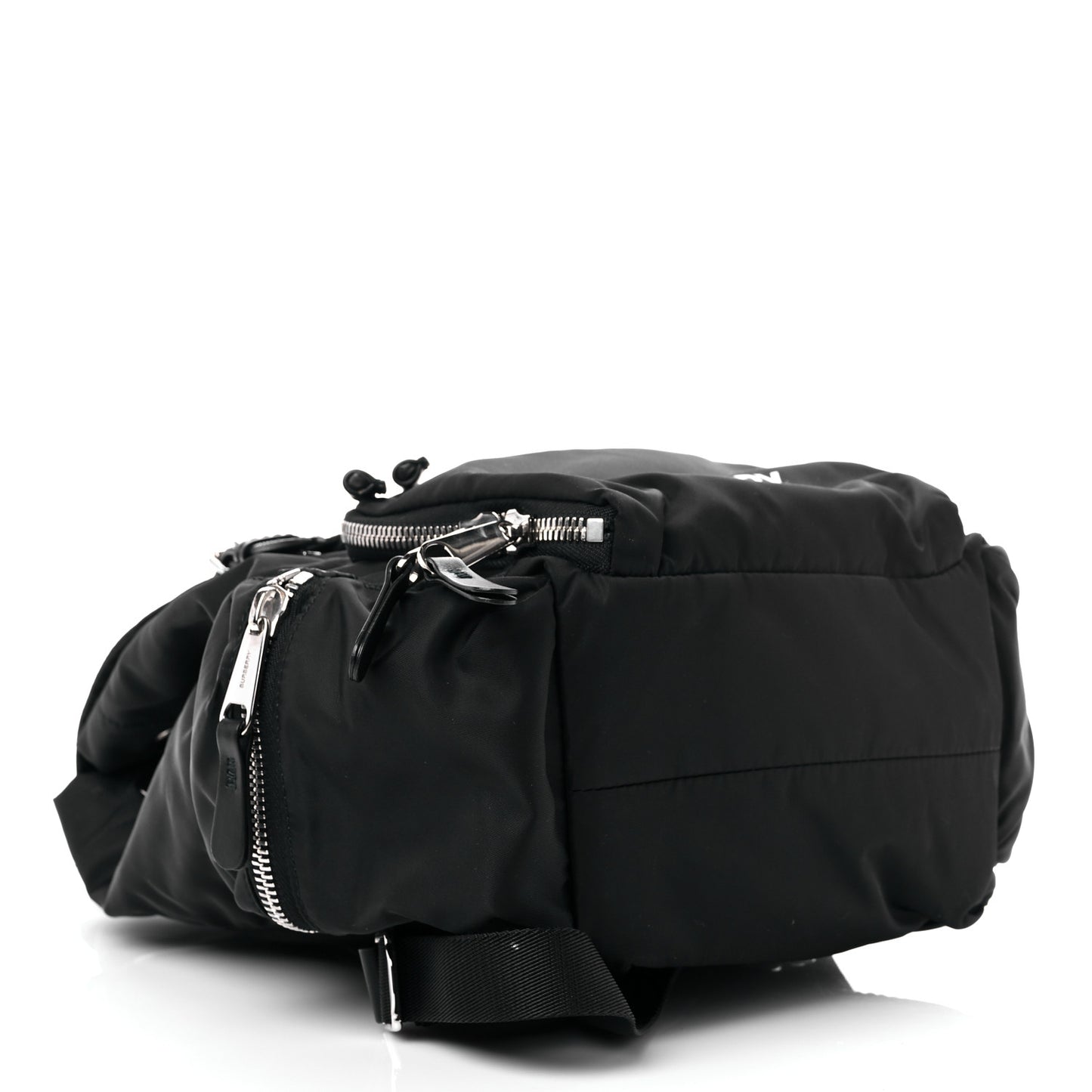 Nylon Logo Print Medium Rucksack Backpack Black