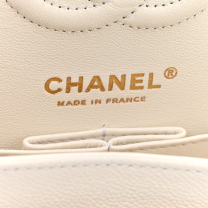 Chanel Caviar Quilted Small Double Flap White 6 of 11