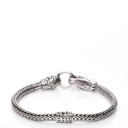 John Hardy Sterling Silver 18K Yellow Gold Dragon Head Bracelet M 3 of 6