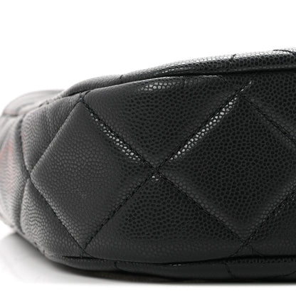 Chanel Caviar Quilted Triple Chain Hobo Black 9 of 10