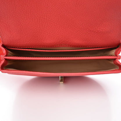 Delvaux Crispy Calfskin Mini Le Mutin Saddle Bag Coral 4 of 6