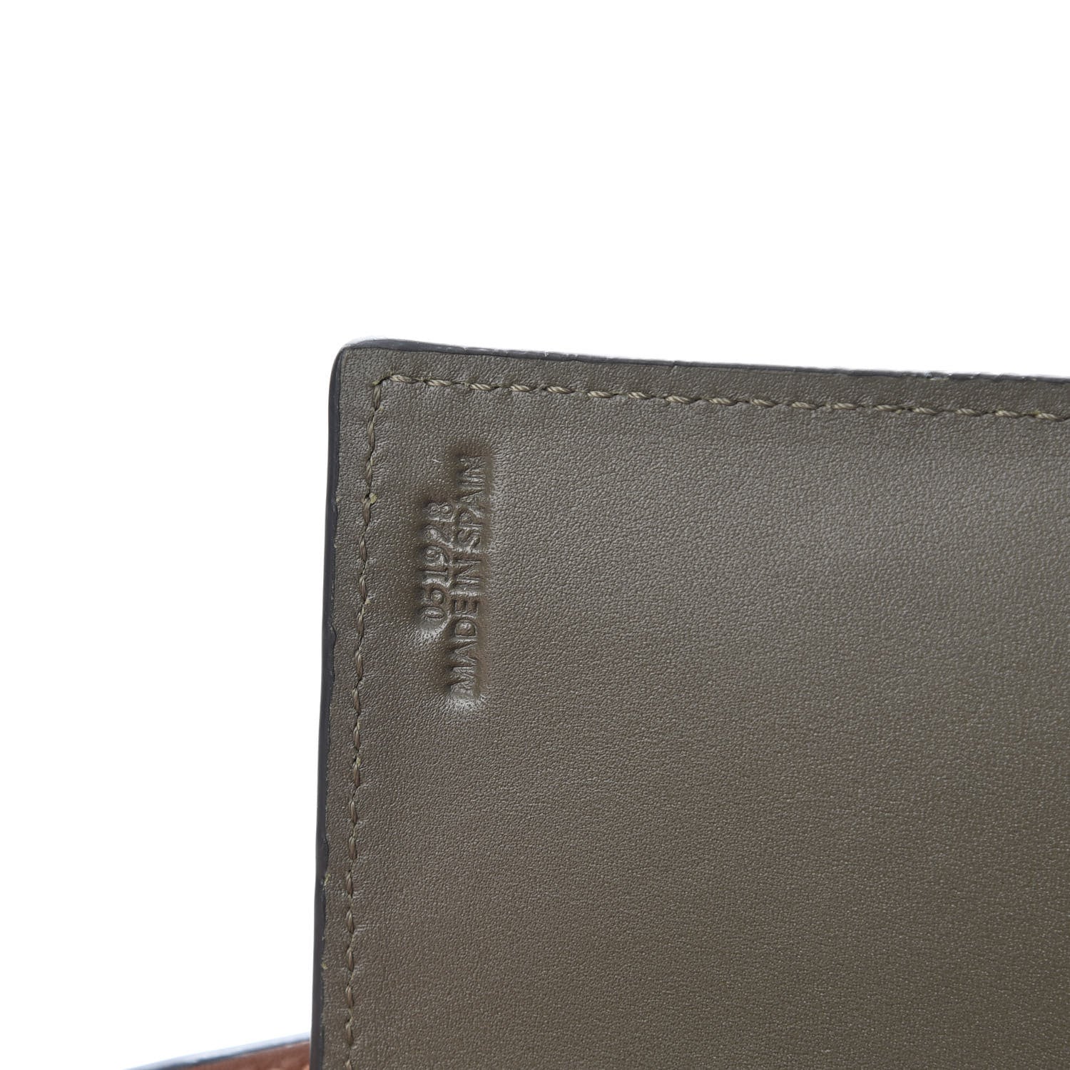 Loewe Calfskin Linen Mini Lazo Tote Khaki Green 8 of 11