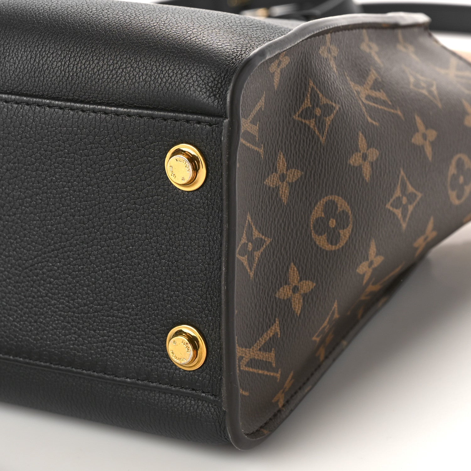 Louis Vuitton Calfskin Monogram On My Side Black 8 of 8