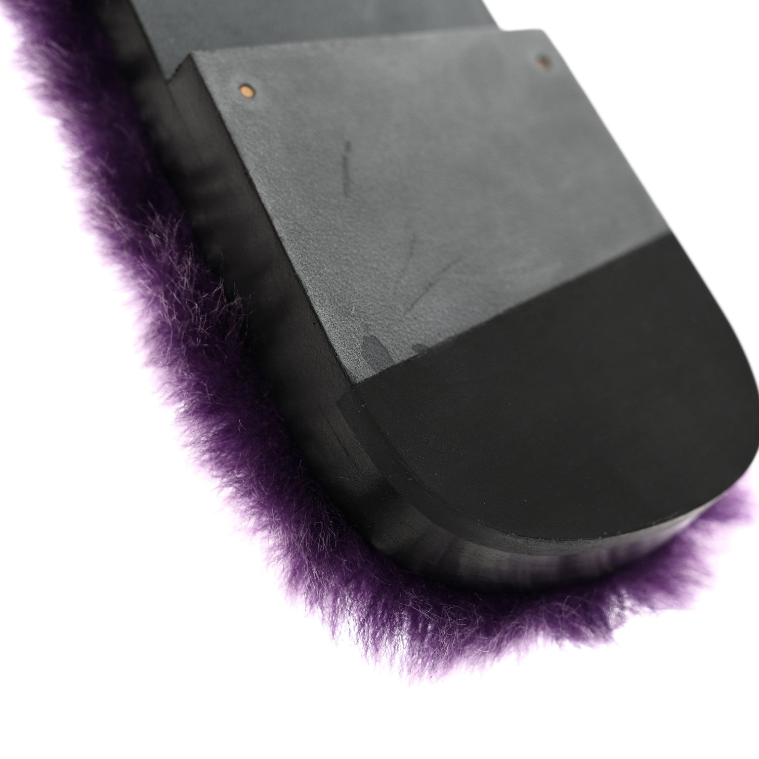 Hermes Woolskin Oran Sandals 36.5 Violet Fonce 8 of 9