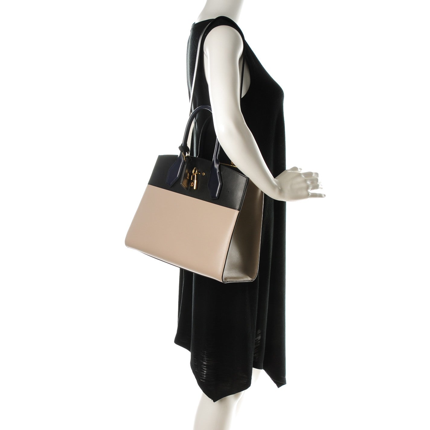 Calfskin City Steamer MM Gris Black