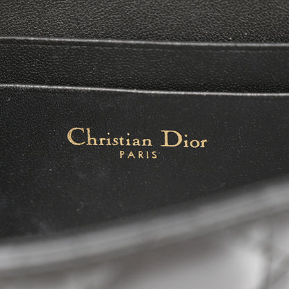 Christian Dior Lambskin Cannage Dior Talk Phone Pouch Black 6 of 10
