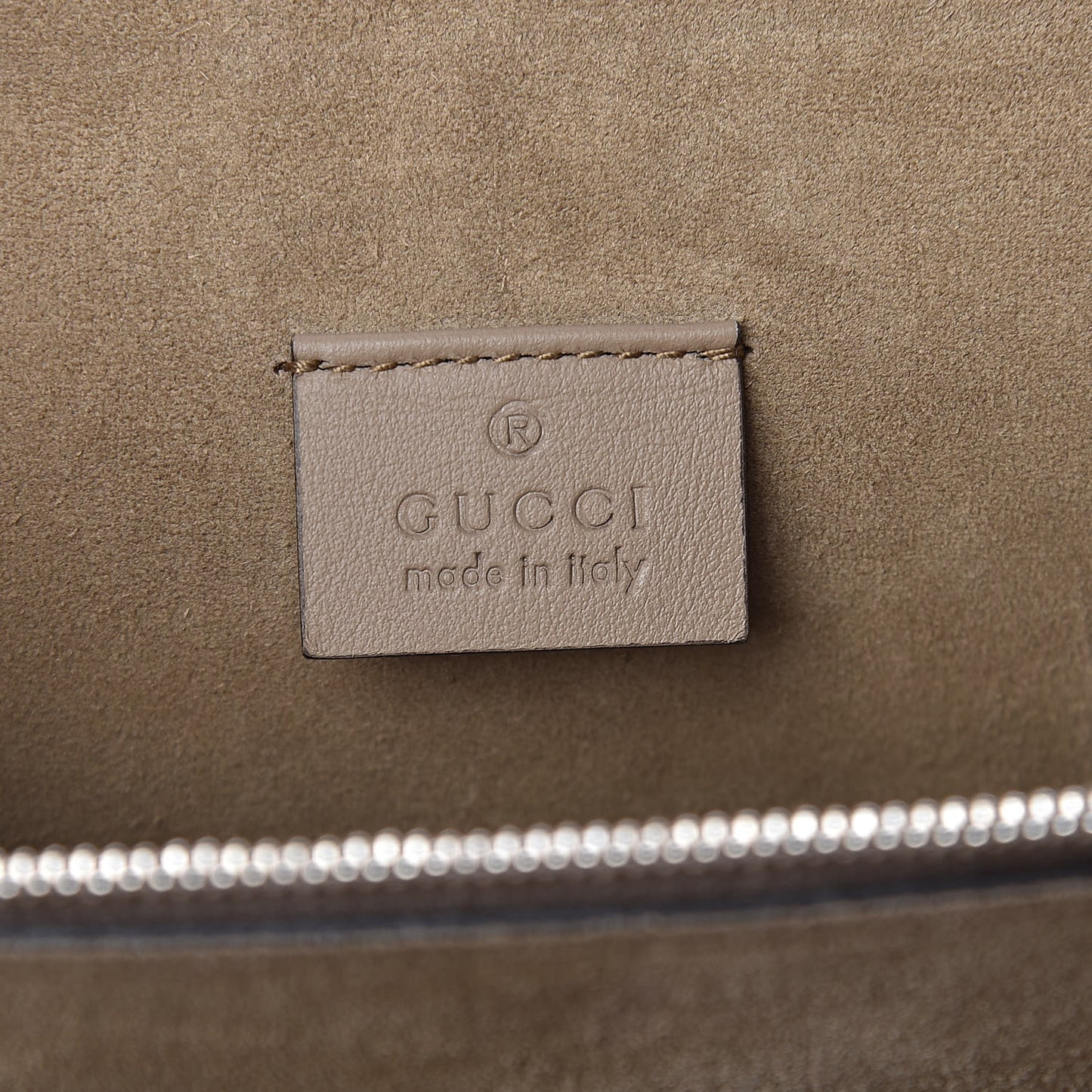 GG Supreme Monogram Embroidered Medium Dionysus Shoulder Bag Taupe