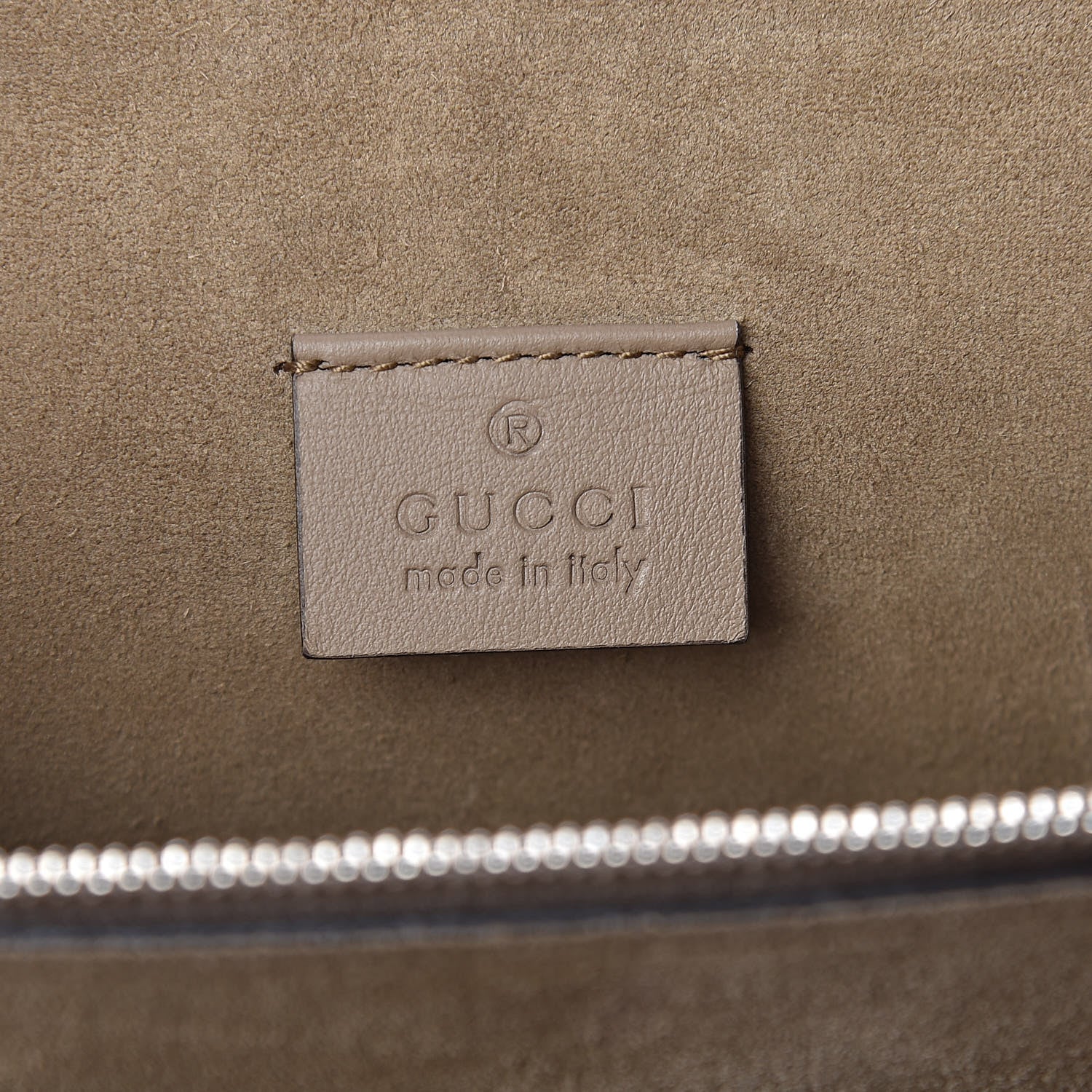 Gucci GG Supreme Monogram Embroidered Medium Dionysus Shoulder Bag Taupe 6 of 13