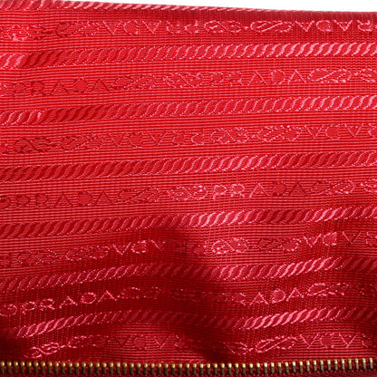 Prada Saffiano Large Galleria Double Zip Tote Fuoco 10 of 10