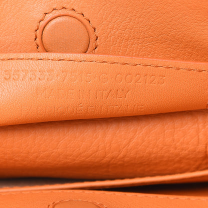 Balenciaga Calfskin Papier Mini A4 Zip Around Tote Orange 7 of 11