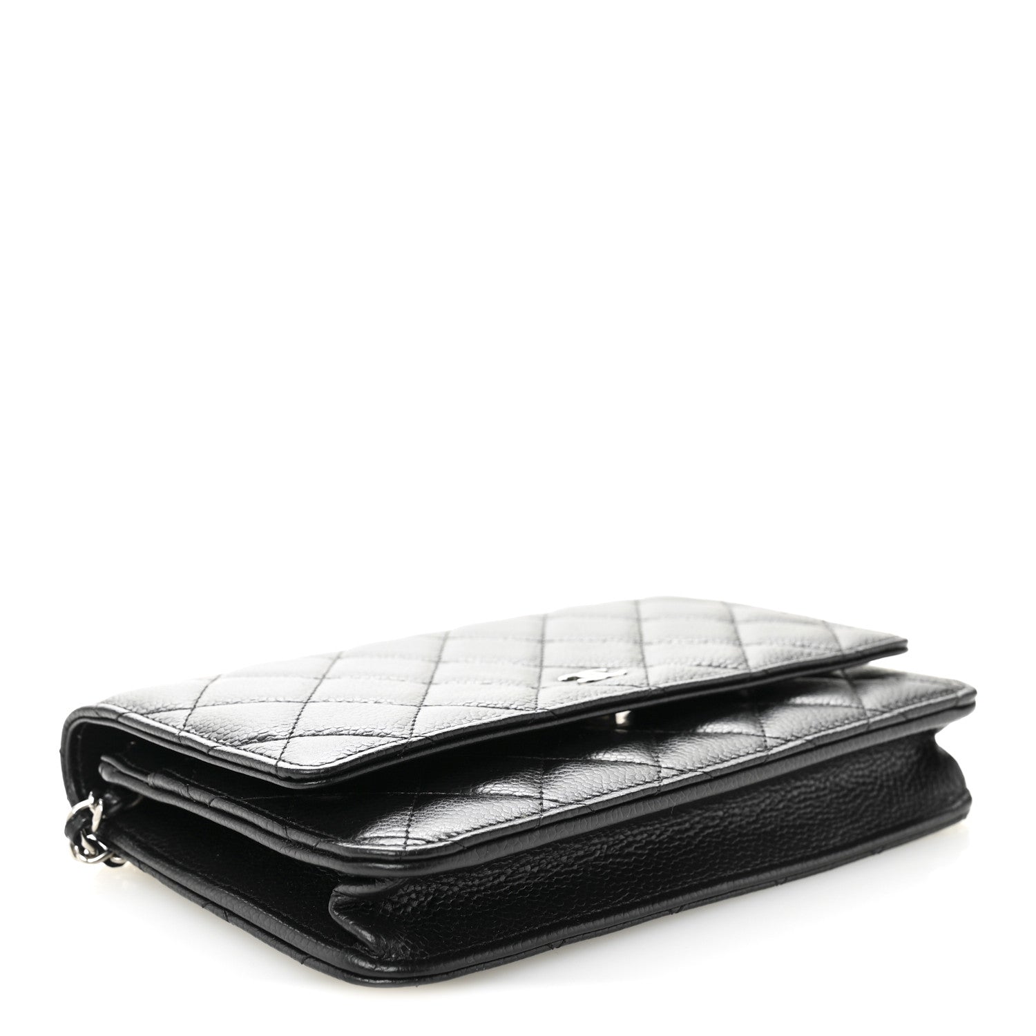 Chanel Caviar Quilted Wallet On Chain WOC Black 4 of 12