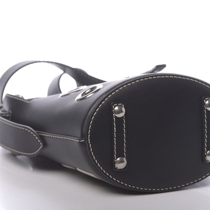 Burberry Calfskin Grommet Mini Bucket Bag Black 11 of 14