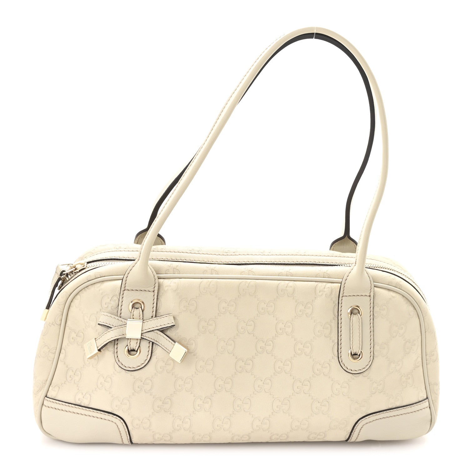 Gucci Guccissima Small Princy Satchel Off White 1 of 10